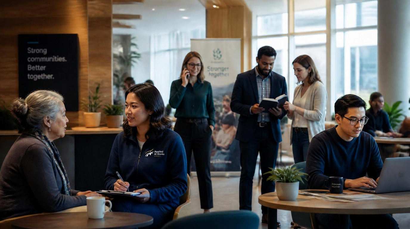 A professional, welcoming community space where participants, partners, and funders connect around learning and collaboration